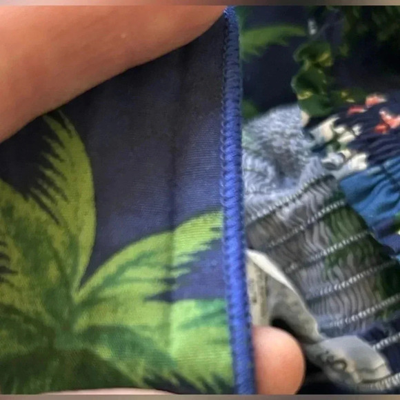 Sara Fit&Flare Tropical Vintage Floral Smocked Back Halter Dress Size 3X EUC!! - Picture 6 of 9